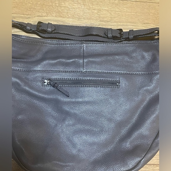 THE SAK COLLECTIVE Gray Soft Leather Braided Woven Shoulder Hobo Bag - Picture 5 of 11